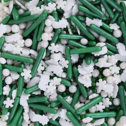 Posypka cukrowa 50g  SNOWY FOREST konfetti