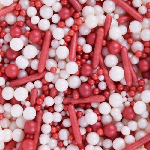 Posypka cukrowa 50g  WHITE CHRISTMAS konfetti-70d9f247edff0202984ac1b463a31257