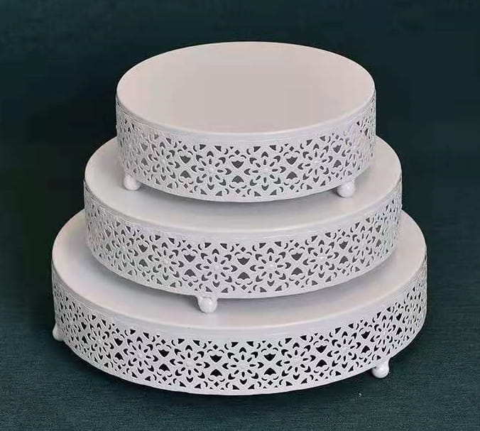 Zestaw 3 pater białych na słodki stół ciasto muffiny tort patera-65ec39a72b33c7a6fd1c4c1cf08b02b8