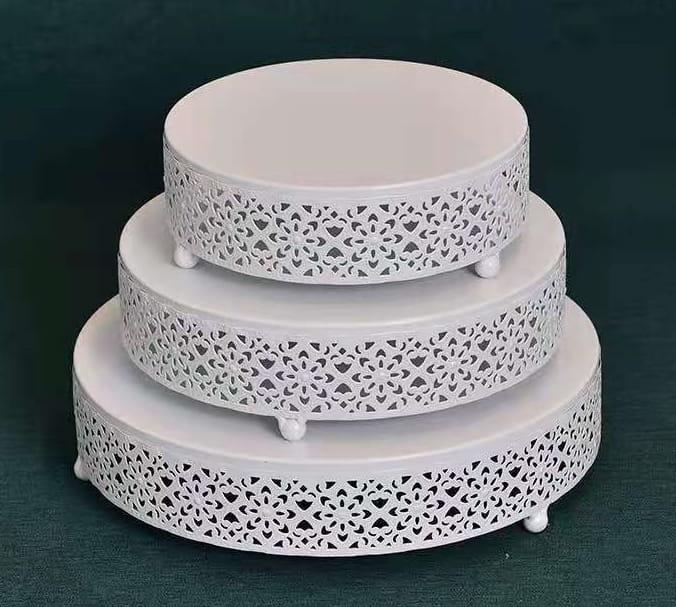Zestaw 3 pater białych na słodki stół ciasto muffiny tort patera-65ec39a72b33c7a6fd1c4c1cf08b02b8