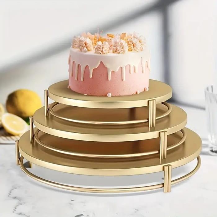 3X Zestaw  pater złotych na słodki stół ciasto muffiny tort patera-420bfaf2462e079629c1ebe82868f94b