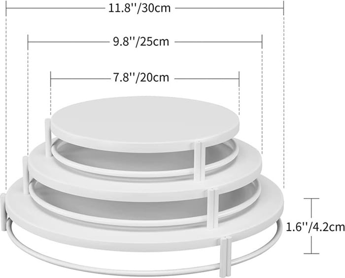 3X Zestaw  pater białych na słodki stół ciasto muffiny tort patera-b610f45e78c0988b53e32b7a0aa5e016