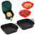 Wkład silikonowy do frytkownicy beztłuszczowej  kwadratowy AIR FRYER 20cm forma do pieczenia-b2dd1b4c5e9429955800dc734421f891