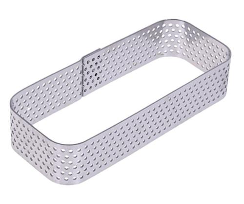 Forma do tartaletek perforowana 10x4xh2cm rant do tarty prostokąt-b2d703e2be706377666f66dcb0fd801e