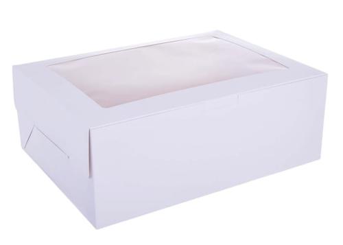 Pudełko na tort 40x30x15cm białe z oknem-4ac969c6550e8efcca55742e424130dd