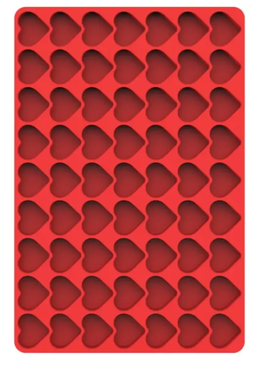 Forma silikonowa do pieczenia czekoladek  masy cukrowej SERDUSZKA 63 GN-4655cce3ebde234cc8492ec63264dce8