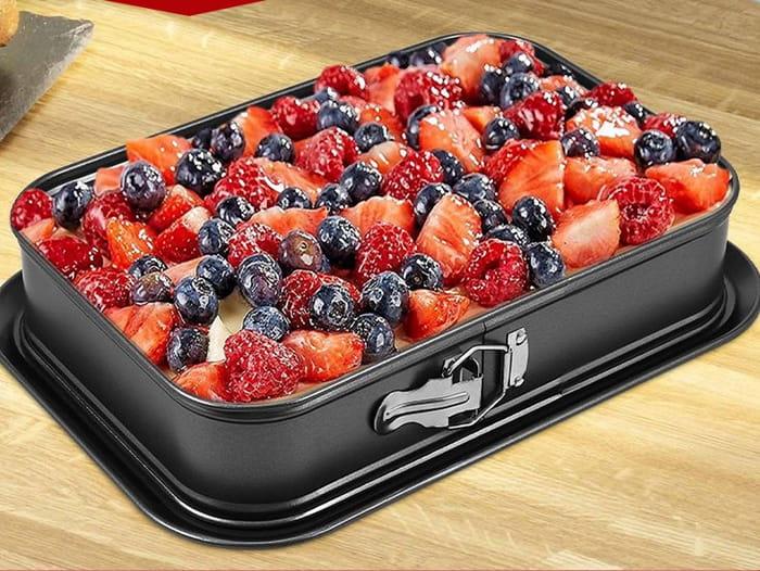Tortownica forma prostokątna  NON STICK  24x14xh6 cm-a1d6e818feea5a10090462b75ede6e4c