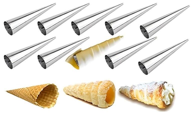 10x Foremki do pieczenia RUREK Z KREMEM rurki XXL 12cm  stal nierdzewna-1425bbb837cd839628389725594659e1