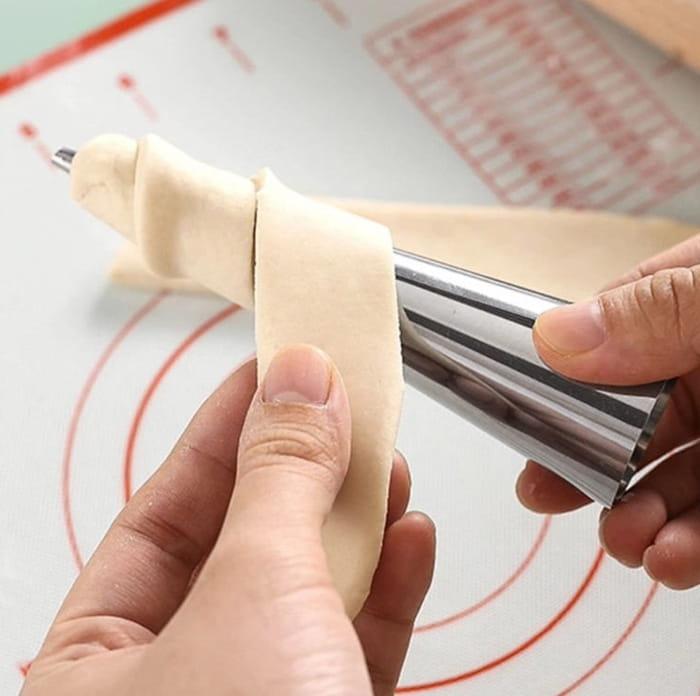 10x Foremki do pieczenia RUREK Z KREMEM rurki XXL 12cm  stal nierdzewna-a59d3485a3719fcf06e7276496a266e8