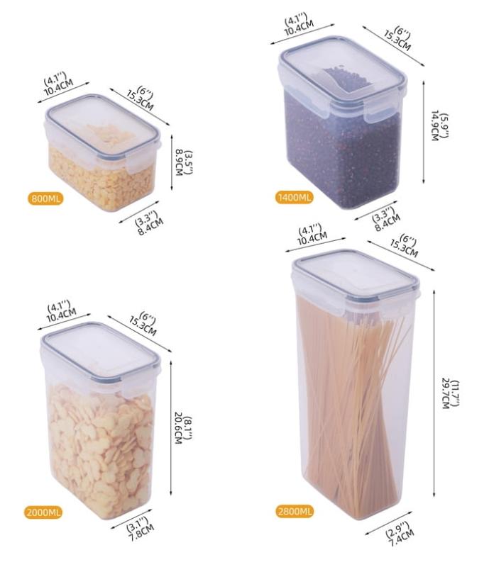 24 X Pojemniki na żywność hermetyczne do przechowywania ZESTAW POJEMNIKÓW-cc8c9fe5ca78071ef4ac2fcacf2ee9b8