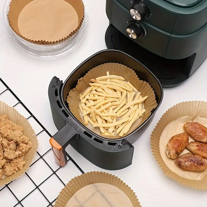 Papier do pieczenia wkład do frytkownicy powietrznej AIR FRYER 20cm/100szt okrągły-dc05fb5aedcc4b28a3d34134eb9e8115