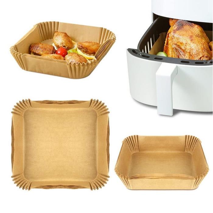 Papier do pieczenia wkład do frytkownicy powietrznej AIR FRYER 16cm/100szt kwadrat-1a234317bd2ced7f8b13a5f00bee3e5f
