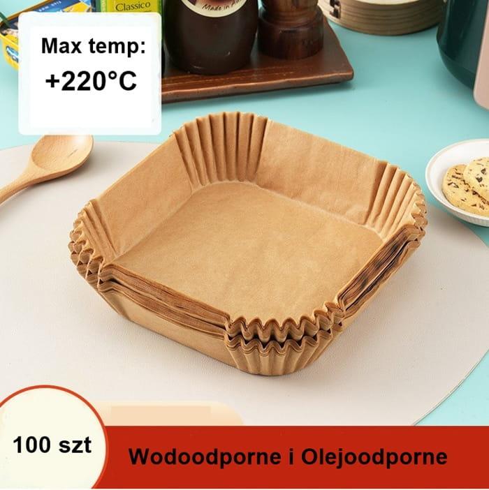 Papier do pieczenia wkład do frytkownicy powietrznej AIR FRYER 16cm/100szt kwadrat-0cb6133b6a1aebc775ba2b06216b05bc