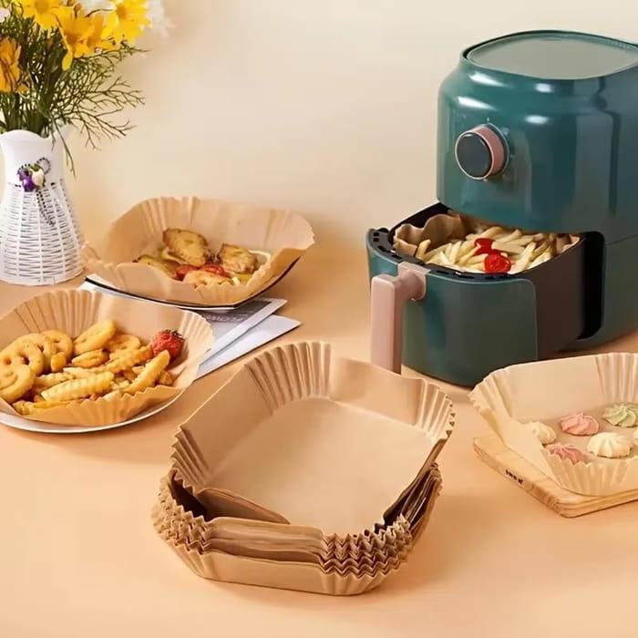 Papier do pieczenia wkład do frytkownicy powietrznej AIR FRYER 16cm/100szt kwadrat-7b0e908198bddc23743b7f566caca3b4