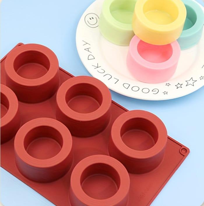 Forma silikonowa do monoporcji  Cylinder 6 gniazd na  torciki ciasta desery-a7f64f1df73973d5535008f2f04b3052