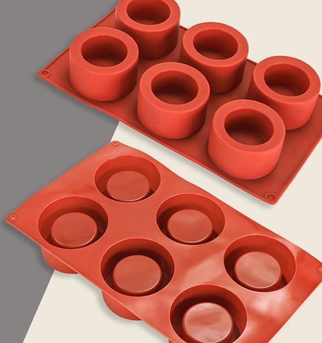 Forma silikonowa do monoporcji  Cylinder 6 gniazd na  torciki ciasta desery-068f1278d3388cd2d92e5e5ed0ab690c