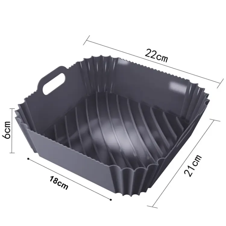 Wkład silikonowy do frytkownicy beztłuszczowej  kwadratowy AIR FRYER 18cm forma do pieczenia-d84964e3f1baa19f2429bfde61b0fb68