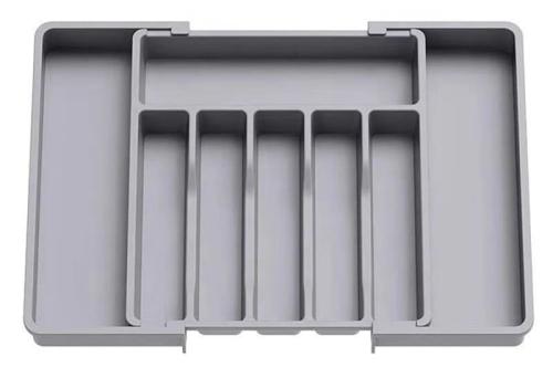 Wkład do szuflady organizer na sztućce rozsuwany SZARY 38x57cm-beb7a1a9aee718c53386770a45e63d13