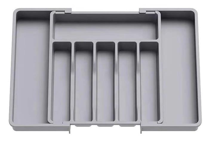 Wkład do szuflady organizer na sztućce rozsuwany SZARY 38x57cm-beb7a1a9aee718c53386770a45e63d13