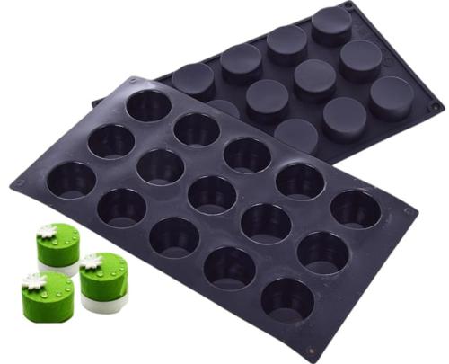 Silikonowa Forma do Monoporcji CYLINDER 15 Gniazd  Desery Musy Praliny-7e6868e7b8bd4701d4475556d156db8f