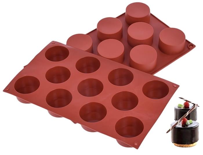 Silikonowa Forma do Monoporcji CYLINDER 50xh30mm 11 Gniazd  Desery Musy-e387b770d50fca3a7c7113a2ddeaee81