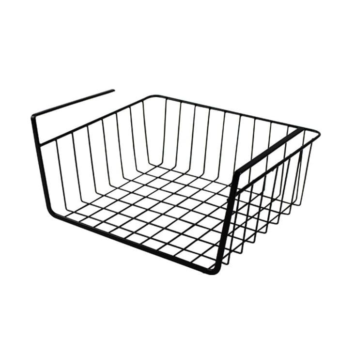 Kosz podwieszany pod półkę organizer metalowy  30cm koszyk CZARNY-a6a224189c3a8999c046b257eff3fe10