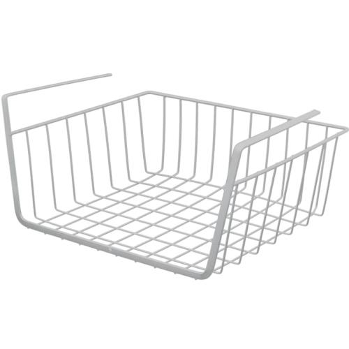 Kosz podwieszany pod półkę organizer metalowy  30cm koszyk BIAŁY-26f1004203cf57303b4aaaa8be6eaa45