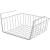 Kosz podwieszany pod półkę organizer metalowy  30cm koszyk BIAŁY-26f1004203cf57303b4aaaa8be6eaa45
