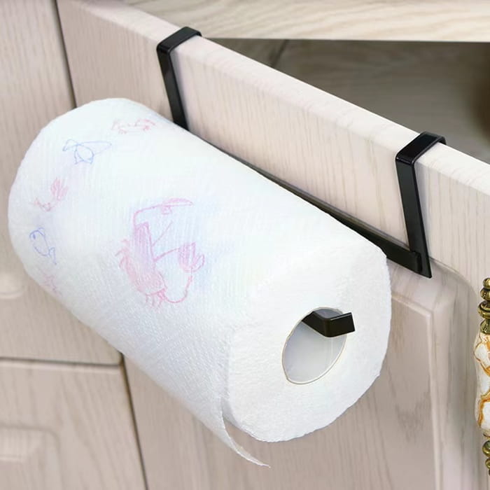Uchwyt wieszak na ręcznik papierowy 25 cm  CZARNY kuchenny elegancki-e2dbcbafbd2ac6fdda25e11e02878b72