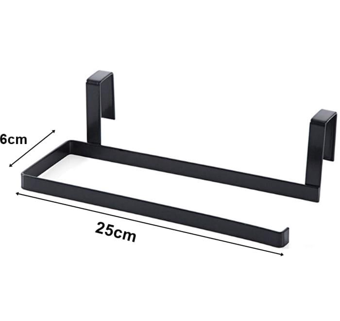 Uchwyt wieszak na ręcznik papierowy 25 cm  CZARNY kuchenny elegancki-4ddedde06c99840babe94edd62e736fd