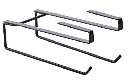 Uchwyt uniwersalny wieszak pod półkę  ręczniki ściereczki ubrania CZARNY-b32ffd8fa86b838492fd4505c66a99b3