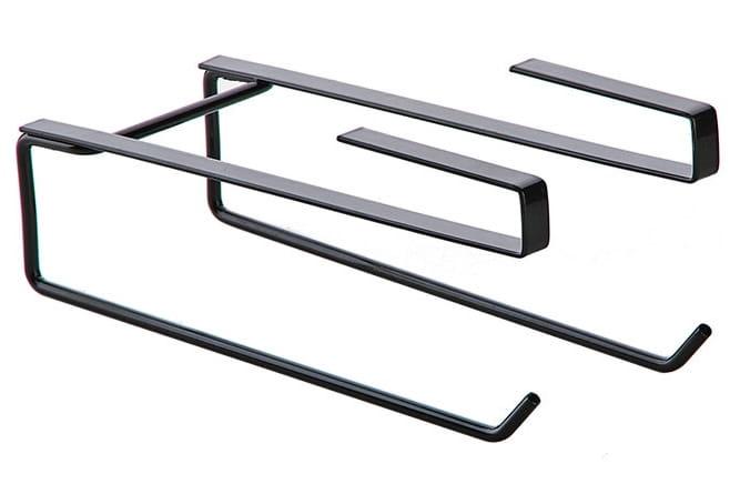 Uchwyt uniwersalny wieszak pod półkę  ręczniki ściereczki ubrania CZARNY-b32ffd8fa86b838492fd4505c66a99b3
