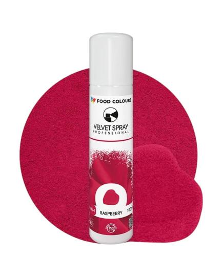Zamsz w Sprayu Malinowy Food Colours Velvet 100 ml Raspberry-89308979c9e179e8f7688251c564f9a7