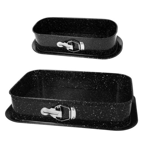 Zestaw Tortownic Prostokątnych z Odpinaną Obręczą Blacha do Pieczenia Forma