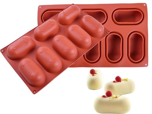 Silikonowa Forma do Monoporcji 3D PODUSZKI PILL  do Deserów Musów  Wypieków