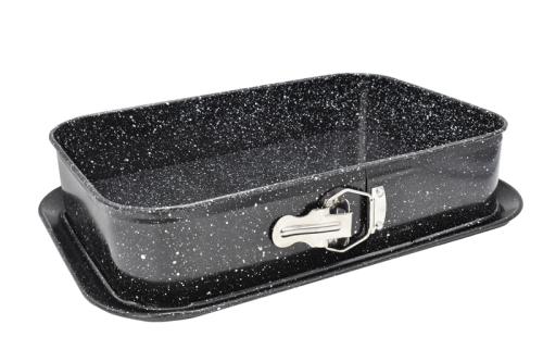 Tortownica forma prostokątna  NON STICK  35x24xh7 cm z powiększonym dnem