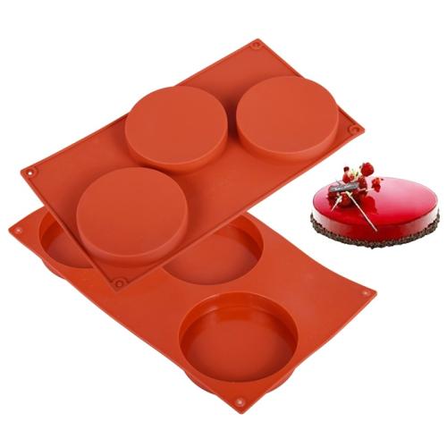 Forma silikonowa do żelki monoporcji DYSK 10 cm 3 gniazda