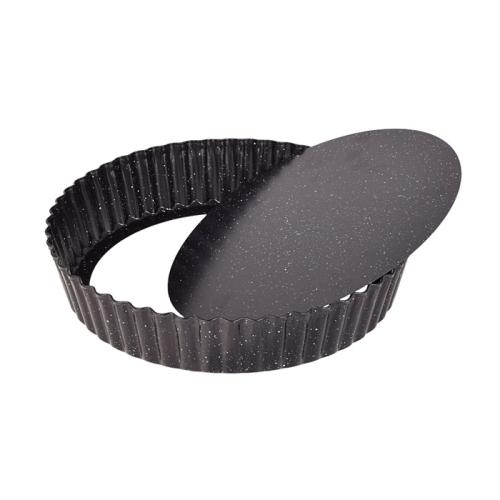 Forma metalowa do tarty mazurka 28x5,5cm WYSOKA wyjmowane dno