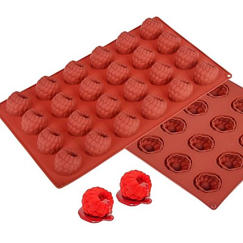 Forma silikonowa do pralin i mini deserów MALINA 3D 24 gniazda monoporcje