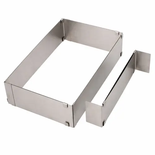 Regulowana forma do pieczenia ciasta 8cm Prostokąt/Kwadrat rant tortownica