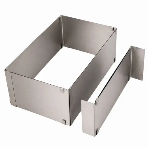 Regulowana forma do pieczenia ciasta 10cm Prostokąt/Kwadrat rant tortownica