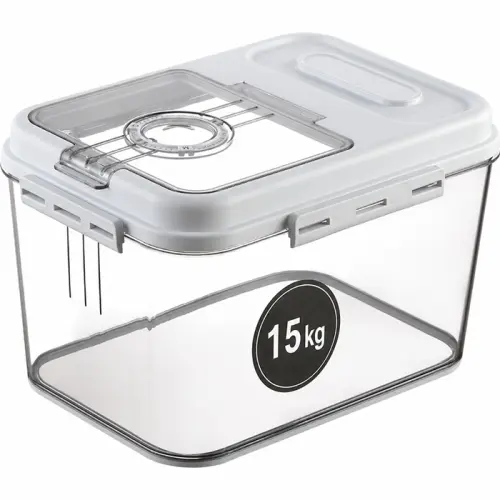 Pojemnik do żywności kaszy ryżu makaronu karmy dla zwierząt 15kg z miarką