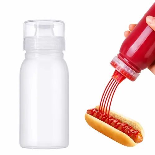 Butelka do dekorowania nasączania 300ml 5 otworów na ketchup musztardę sos