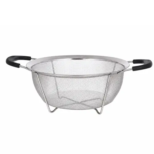 Sitko kuchenne durszlak 24cm do makaronu warzyw owoców  stal nierdzewna