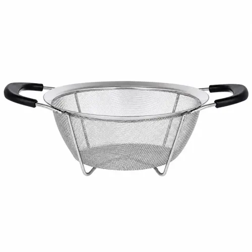 Sitko kuchenne durszlak 20cm do makaronu warzyw owoców  stal nierdzewna