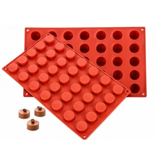 Silikonowa forma do mousse pralin czekoladek MINI CYLINDER  35 gniazd