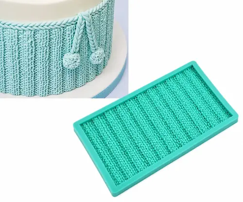 Forma silikonowa do masy cukrowej Tkanina Sweter