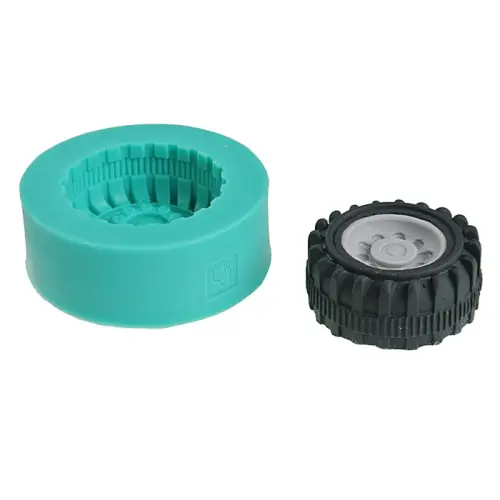 Forma silikonowa do masy cukrowej  KOŁO JEZDNE DUŻE fi=4,5 cm