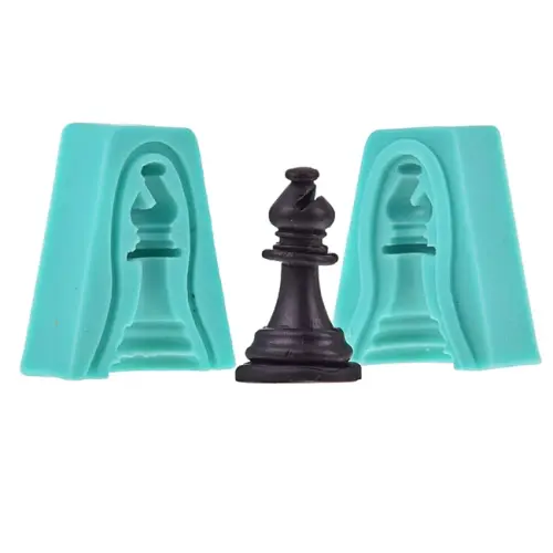 Forma silikonowa do masy cukrowej Szachy GONIEC 3D figurka szachowa
