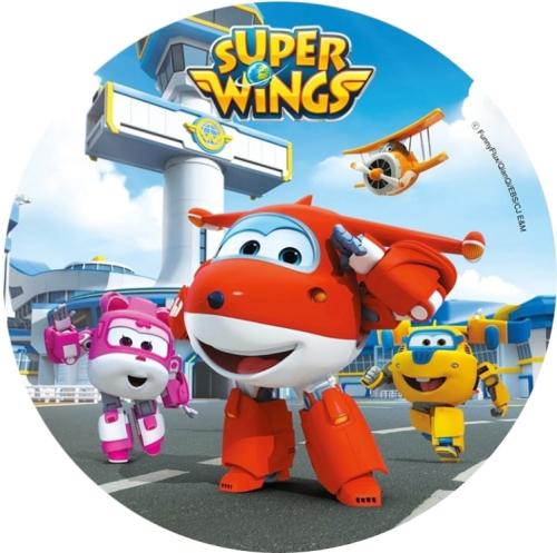 Opłatek na tort SUPER WINGS wz2